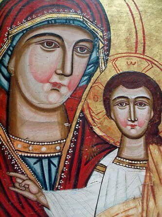 Coptic virgin Christ