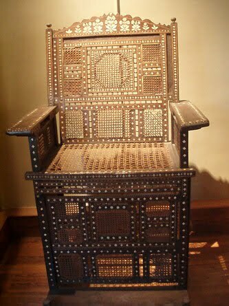Coptic wooden chair
