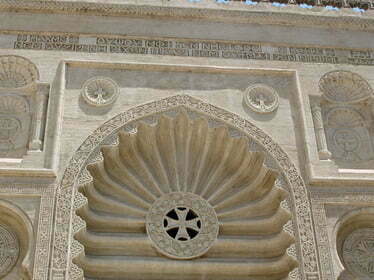 entrance decoraton Coptic museum