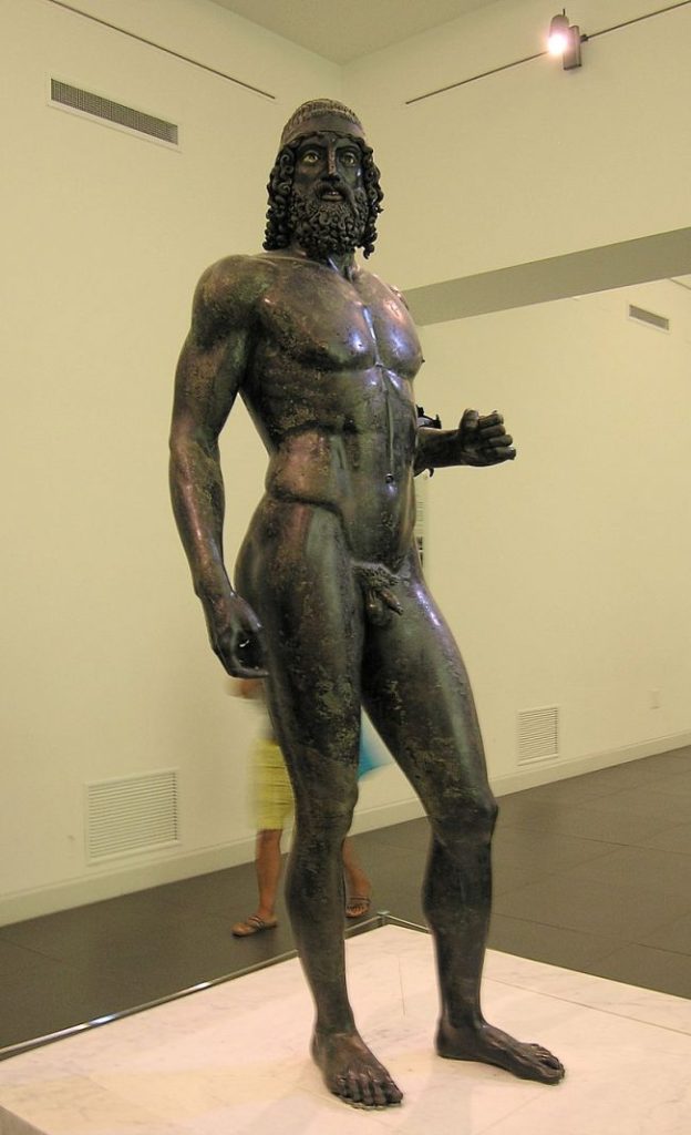Riace bronzes Statue A National Archaeological Museum of Magna Graecia in Reggio Calabria Italy 14 Aug. 2014 e1551229932119 1