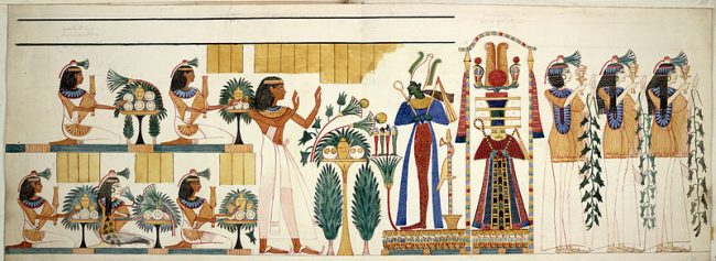 Egyptian tomb wall painting Egyptian Collections Vol. XI 1826 1838 f.118 BL Add MS 29822 e1560530854724 1